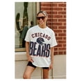 thumbnail image 3 of Women's Gameday Couture  White Chicago Bears Oversized Classic Fierce Focus T-Shirt, 3 of 4