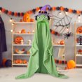 thumbnail image 5 of Hooded Blanket for Adult, Hooded Halloween Pumpkin Throw Blanket, Wearable Blanket Halloween Poncho Sweatshirt, Hooded Blanket Throw Cloak, 5 of 8