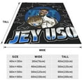 thumbnail image 5 of Jey USO Wrestler Throw Blanket Beautiful Air Conditioner Blanket Blankets for All Seasons Cozy Blankets for Hotel for Camping, 5 of 8