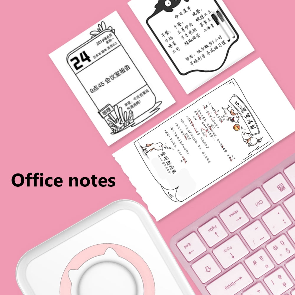 Portable Thermal Printer Wireless Printing Paper Photo Inkless Printer APP controlled Lable Printer, 57mm