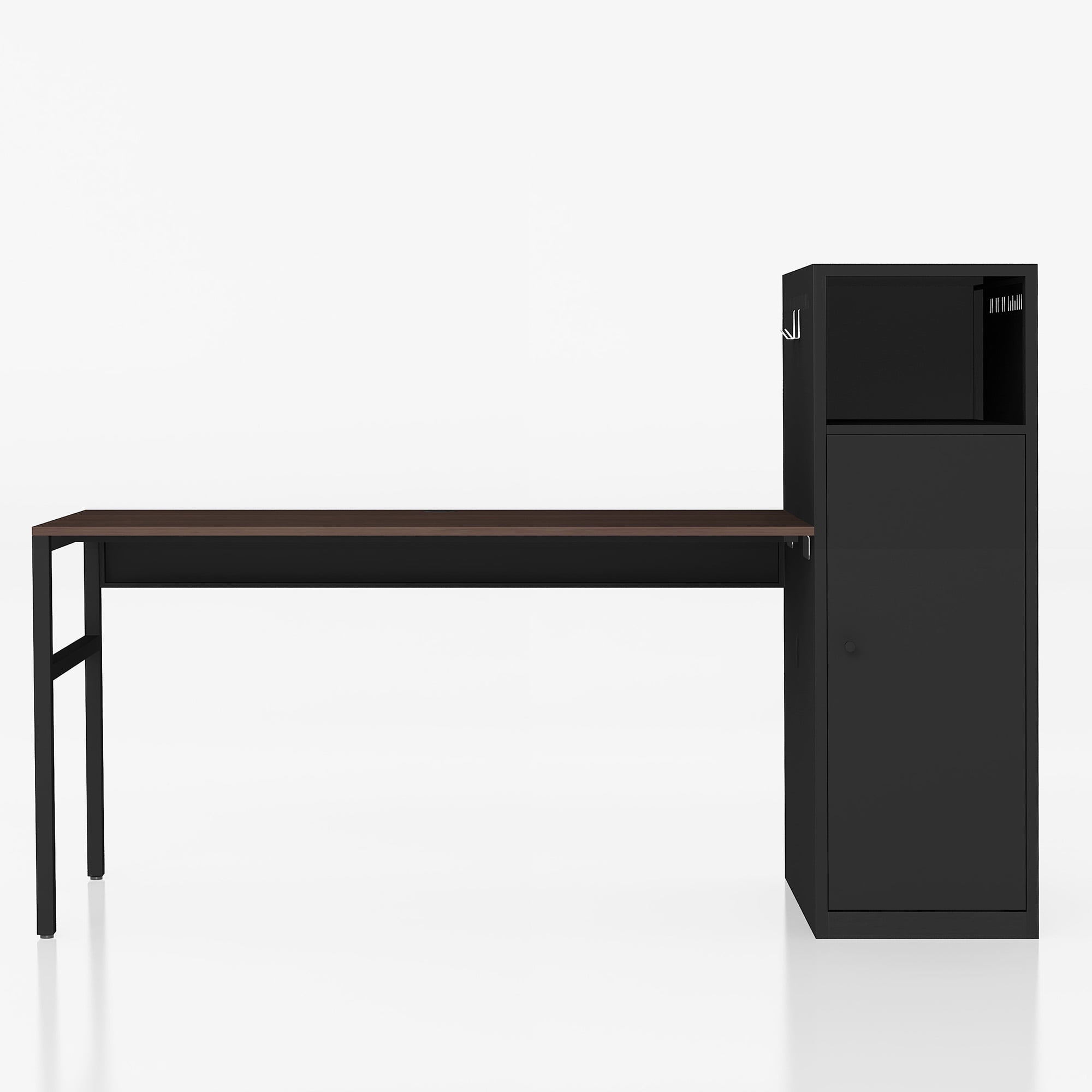 On Sale Home Office Desks with Storage Cabinet, Wood Computer Desk Table with Metal Locker for Bedroom/Living Room On Sale Home Office Desks with Storage Cabinet, Wood Computer Desk Table with Metal Locker for Bedroom/Living Room