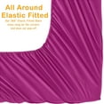 thumbnail image 3 of Elegant Comfort 1500 Series Wrinkle & Fade Resistant Ultra Soft 4-Piece Bed Sheet Set with Deep Pockets, King Hot Pink, 3 of 4