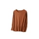 thumbnail image 1 of Minnieouse Ropa interior térmica femenina Tops manga larga sin costuras cómodo otoño Oficina dormir ropa interior camisa cálida para mujer Prendas para la parte del cuerpo Marron oscuro 3XL Minnieouse AP013722-09, 1 of 6