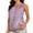 Purple, variant on Womens Tops Dressy Casual Women's Gathered Round Neck Printed Sleeveless Chiffon Top Womens Blouses Casual Summer Tops For Women