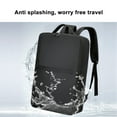 thumbnail image 3 of EQWLJWE Business Backpack for Women Men 15 Inch,Slim & Practical Waterproof Travel Laptop Backpack with USB Charger Port,Anti-Theft Lightweight Large Work College Computer Bag,Black, 3 of 5