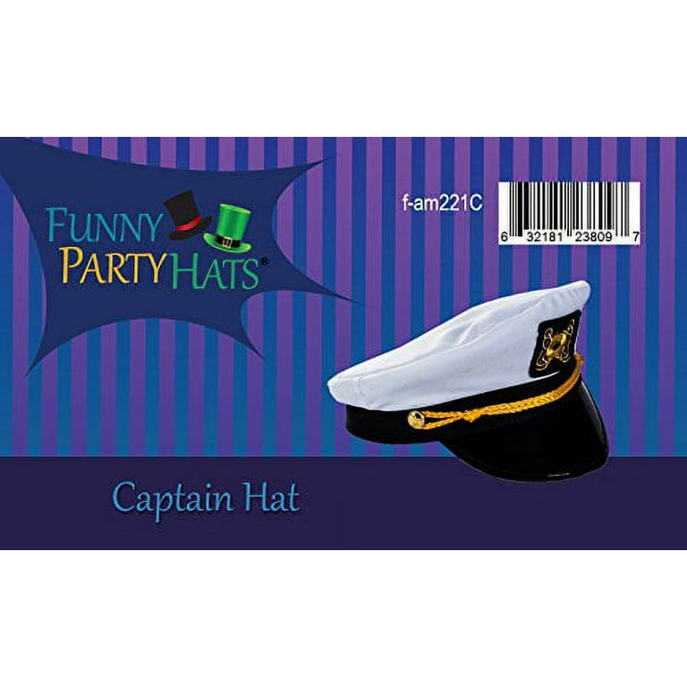 Captains Hat Fun Party Hat Sea Hat Marine Accessories Cosplay