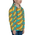 thumbnail image 3 of Fotbe Hot Dogs 8 Pattern Youth Pullover Hooded Sweatshirt, Boys Hoodie, Kangaroo Pocket Hoodie for Kids Girls -X-Large, 3 of 6