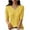 Yellow, variant on Timegard Ribbed Tops for Women Square Neck Short Sleeve Slim Tee Casual Going out Comfy Tops Solid Color