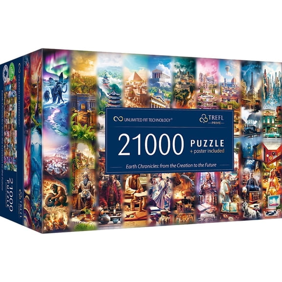 Trefl Prime 21000 Piece Puzzle - Earth Chronicles: Creation to Future
