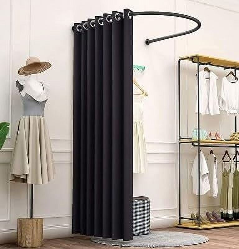 Miumaeov U-Shape Fitting Room for Boutiques, Portable Clothing Store Changing Room, Privacy Screen Partition Protection Dressing Room