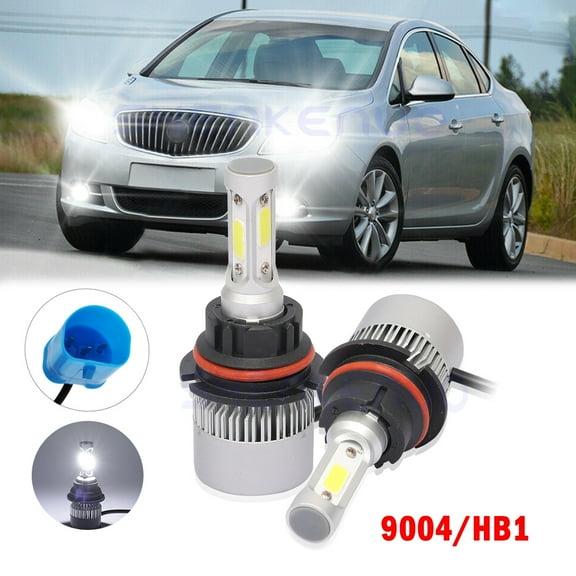For Buick ROADMASTER 1991-1996 2pc 9004 LED Headlight High Low Beam Bulbs 6000K