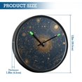 thumbnail image 3 of Indoor 12' Voice-Activated Luminous Decoration Wall Clock With LED Night Light Map Of The Stars, 3 of 8