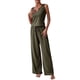 thumbnail image 1 of Blusa sin mangas con cuello en V informal para mujer a la moda + Pantalones largos Conjuntos sólidos de verano Wmkox8yi  bvn547, 1 of 9