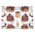 thumbnail image 7 of Yayeee Kitchen Curtains Tier Pair Light Filtering 27"x36" Rod Pocket Short Cafe Window Panel, White Chocolate Cakes, 7 of 7