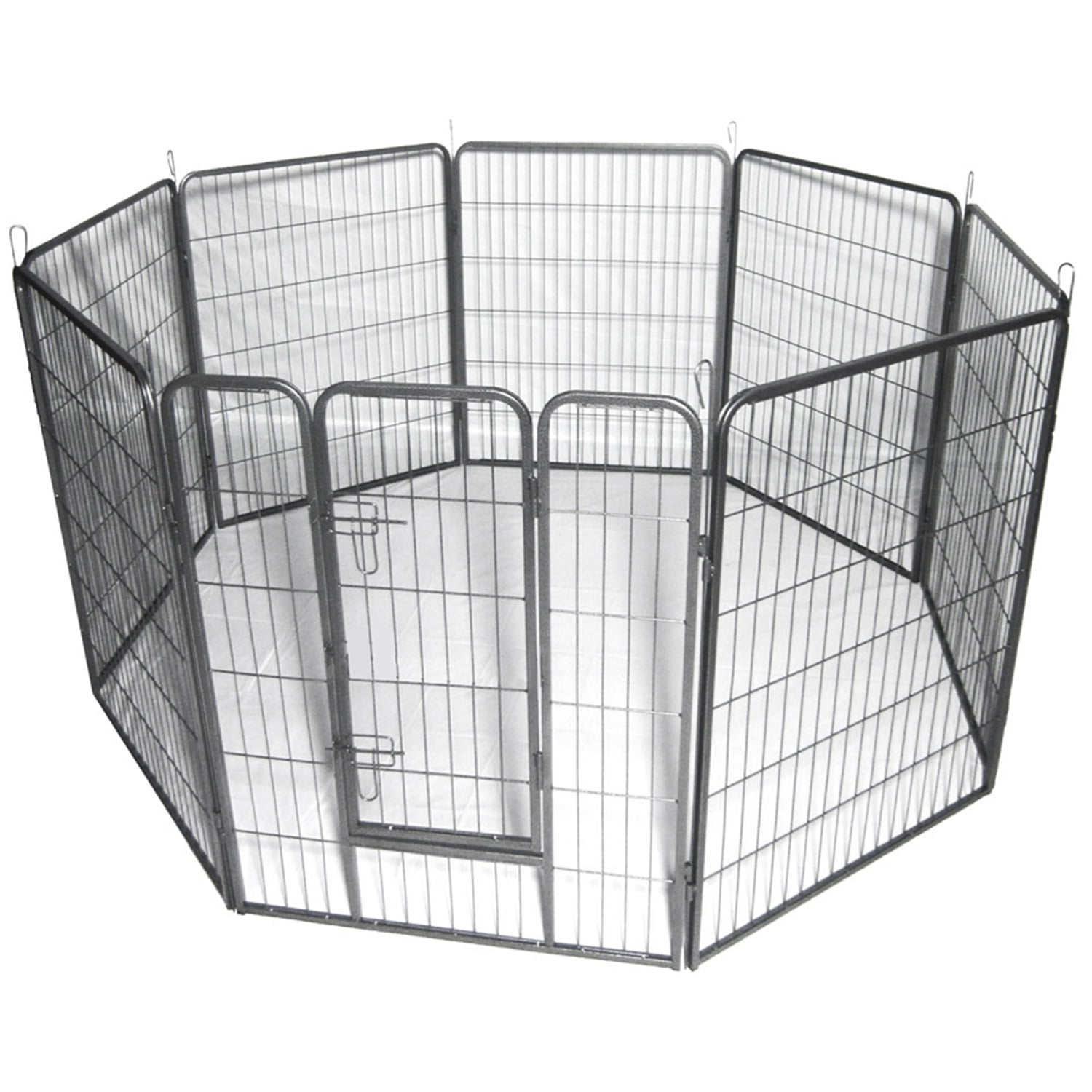 Pefilos 39"Height Dog Playpen Outdoor, 8 Panels Dog Pen Dog Fence Exercise Pen with Doors for Large/Medium/Small Dogs, Pet Puppy Playpen for RV, Camping, Yard, Black L Pefilos 39"Height Dog Playpen Outdoor, 8 Panels Dog Pen Dog Fence Exercise Pen with Doors for Large/Medium/Small Dogs, Pet Puppy Playpen for RV, Camping, Yard, Black L