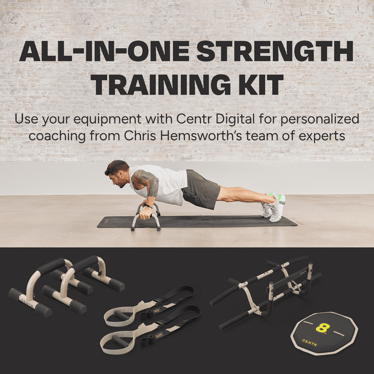 Centr By Chris Hemsworth Strength Training Kit, Home Workout Equipment, 6  Piece Set + 3-Month Membership 