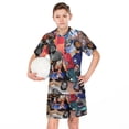 thumbnail image 6 of Rod Wave Boys Short Sleeve T-Shirt And Shorts Outfit Set Activewear Mesh Short Set for Kids, 6 of 7