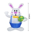 thumbnail image 4 of 1.9M Easter Inflatable Bunny LED Lights Luminous Holiday Venue Decoration, 4 of 5