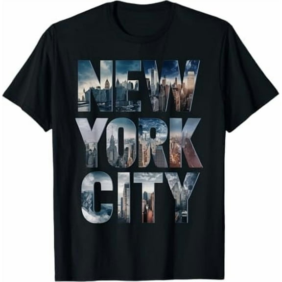 New York City Iconic Skyline T-Shirt Big Apple State NYC Classic Gift Shirt Women Men Graphic Tees