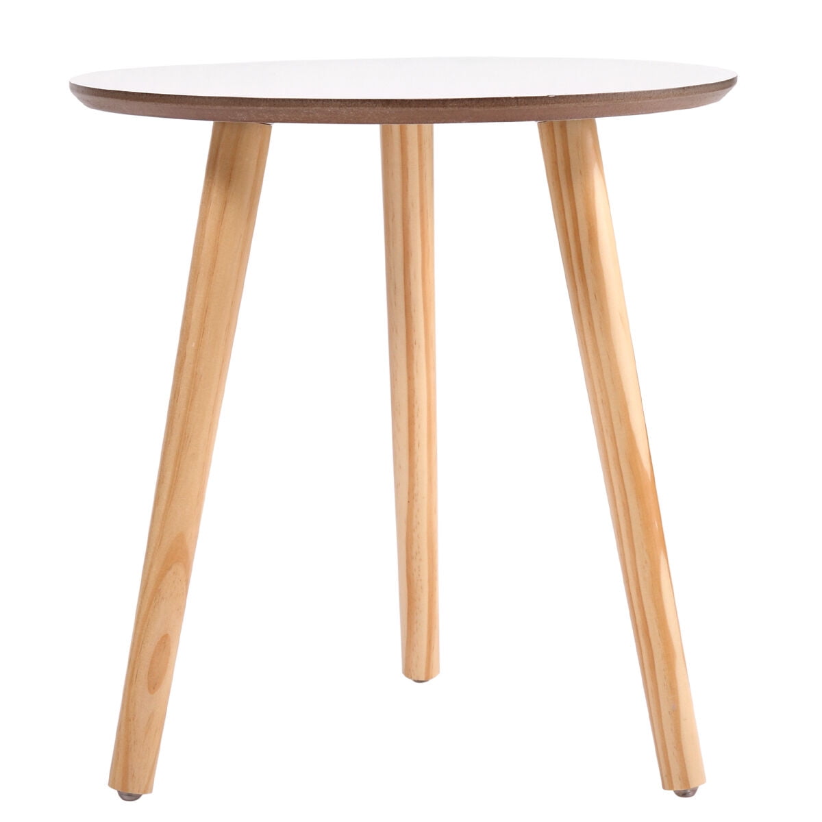 Kepooman Small Side Table, Modern Sofaside Coffee Table Round End Table Laptop Desk - White Kepooman Small Side Table, Modern Sofaside Coffee Table Round End Table Laptop Desk - White