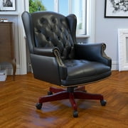 Boss Office Products كرسي مكتب تقليدي Wingback ، أسود
