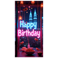 thumbnail image 2 of Neon Style Happy Birthday Banner Party Background Decors Photography Props for Birthday Party Celebrations Event Decorations Backdrop Supplies, 2 of 8