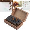 thumbnail image 3 of Wooden  Set, Alphabet Rubber Stamps, Wood Alphabet Stamps, Multipurpose For Kids For Scrapbook, Card Making, Crafts, 3 of 8