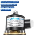 thumbnail image 3 of Válvula solenoide eléctrica de latón, válvula de aire NPT de 1/2" 12V CC normalmente cerrada para agua, gas, combustible, diésel y aceite, 3 of 5