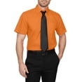 thumbnail image 4 of J. METHOD Men's Classic Regular Fit Button Down Short Sleeve Solid Color Dress Shirts S-5XL, 4 of 5