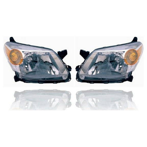 Headlight - DEPO Compatible/Replacement for '08-12 Scion xD - Pair, Left Driver   Right Passenger Set - 8113052890, 8117052880 - CAPA Fits select: 2008-2012 TOYOTA SCION XD