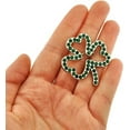 thumbnail image 2 of PinMart St. Patrick's Day Lapel Pin – Green Rhinestone Shamrock Jewelry for Women and Men – Irish Culture Celebration Pin – Rhinestones and Nickel Plated Enamel Brooch with Locking Back, 2 of 5