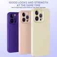 thumbnail image 2 of SaniMore for iPhone 12 Case, Silicone Phone Cover [Military Grade Drop Protection] [Anti-Scratch Microfiber Lining] Silicone Ultra Slim Shockproof for iPhone 12, Black, 2 of 12