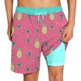 thumbnail image 4 of Glisme Boys Swim Shorts Versatile Swim Short With Stretch Liner And Color Lightweight Beach Swimwear Soft Playsuit Pink 7-8 Years, 4 of 4
