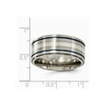 thumbnail image 7 of Edward Mirell Titanium With Argentium 925 Sterling Silver Anodized 10mm Band Size: 10; for Adults and Teens; for Women and Men, 7 of 7