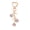 Purple, variant on Keychain Pendant Rhinestones Inlaid Flower Imitation Pearls Charm Key Chain Zinc Alloy Key Ring Backpack Accessory