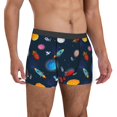 thumbnail image 4 of Salouo Space Cartoon Print Men's Boxer Briefs,Breathable Underwear Elastic Waistband Briefs for Men -X-Large, 4 of 8