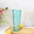 thumbnail image 1 of Mainstays Blue Plastic Prismic Textured Tumbler 27 Ounces, 1pc, 1 of 4