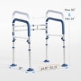 thumbnail image 7 of Height-Adjustable Toilet Safety Frame with Width-Adjustable Handles - Support Rail for Seniors, Pregnant, and Disabled, 7 of 7