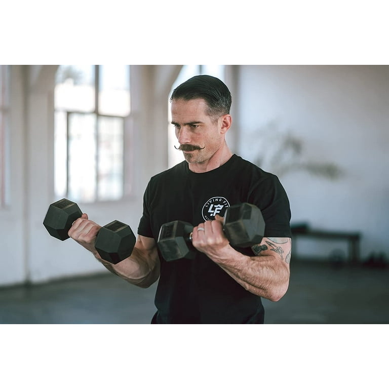 Rubber Encased Hex Dumbbell Hand Weights. Single Dumbbells Or Dumbbell Pairs. 5LB To 100 LB Dumbbell Sets For Strength Workouts Walmart