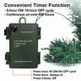 thumbnail image 5 of 10FT Christmas Garland Pine with 50 LED String for Table Mantle Background Wall Room Outdoor Indoor Winter Decoration, 5 of 7