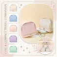 thumbnail image 2 of Makeup Organizer Travel Makeup Organizer for Women, Water Resistant Faux Leather Bridesmaid Gift, 9X6X5 in, 2 of 6