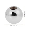 thumbnail image 5 of 6 Pcs Round Cap Antique Decor Asian Lamp Knob Finial for Shade Decorative Toppers Finials Shades Table Lamps Metal Trim, 5 of 6