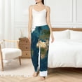 thumbnail image 4 of Susaid World Map Print Women Relaxing Pajama Pants Comfy Pj Bottoms Soft Printed Lounge Pant with Pockets, Home Pants-X-Large, 4 of 6
