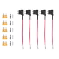 thumbnail image 1 of Unique Bargains 5 Set Universal Car Fuse Tap and Circuit Adapters 12V with 5A Standard Blade Type Fuses, 1 of 8
