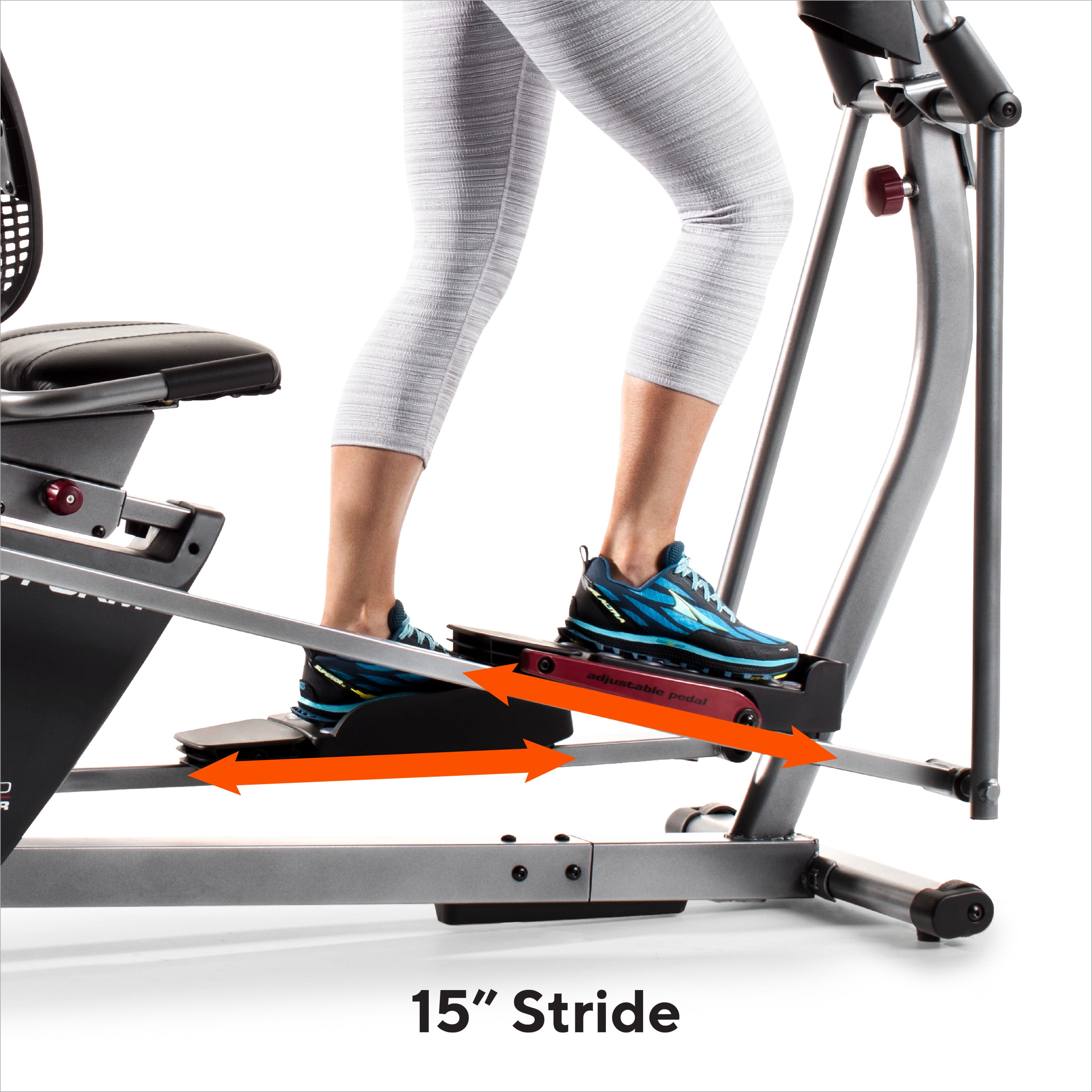 ProForm Hybrid Trainer XT Recumbent Bike and Elliptical Trainer with 15 Stride iFIT Bluetooth Enabled Walmart