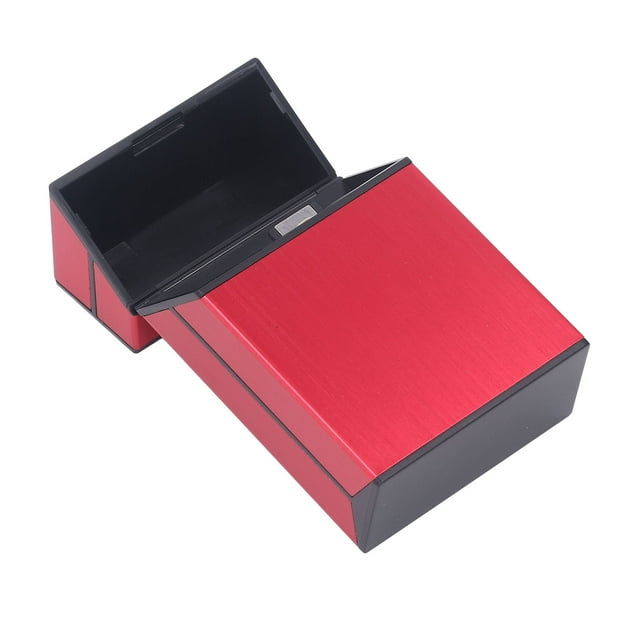 Case Holder, 20 Capacity Flip Cover Design Magnetic Box Universal Aluminum Alloy Multipurpose For Home For Men Black,Grey,Silver,Blue,Gold,Red