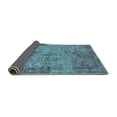 thumbnail image 2 of Ahgly Company Indoor Square Oriental Turquoise Blue Industrial Area Rugs, 7' Square, 2 of 4