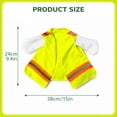 thumbnail image 3 of Porch Goose Construction Worker Outfit, High-Visibility Safety Vest Costume for Lawn Goose Statue, Funny Outdoor Yard Porch Decor Accessories, 3 of 5