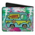 thumbnail image 2 of Scooby Doo Wallet, Bifold, Scooby and Shaggy Smiling Mystery Machine Splatter White Pink, Vegan Leather, 2 of 5