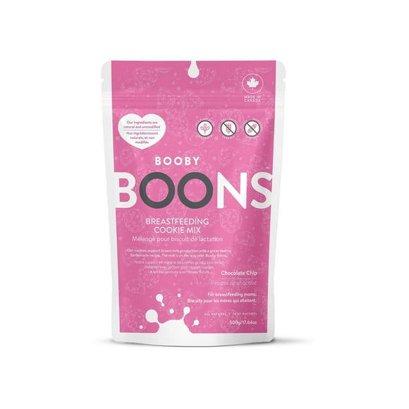 BOONS Lactation Cookie Mix, Booby Boons Chocolate Chip Lactation Cookie Baking Mix